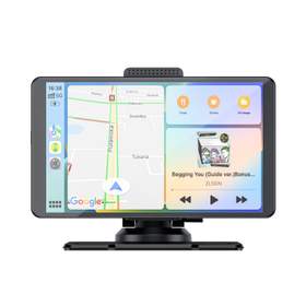 Navigatie Auto Multimedia Well Spiffy, Display 7 inch, Apple Carplay si Android Auto wireless