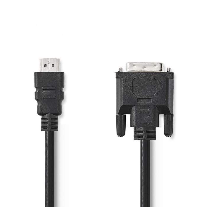 HDMI-Male--DVI-D-24+1-Pin-Male-Cable-1080p-3m-Black-Nedis-1