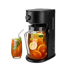 Aparat de cafea și ceai cu gheață, capacitate maximă: 2,5 l, număr de cești simultan: 6, negru