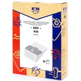 Sac aspirator AEG GR. 12, 15, hartie, 5 saci + 1 filtru, K&M, ambalaj deteriorat