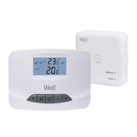 Termostat electronic programabil cu afisaj digital wireless Well