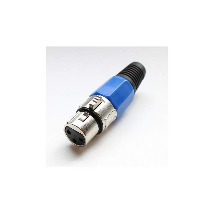 Nedis-3-pin-XLR-connector-female-metal-blue-1