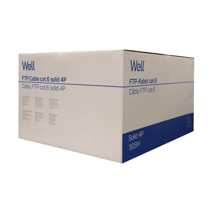 F/UTP-Well-Network-Cable-Cat6-8-Copper-Wires-305m-Roll-Grey-1