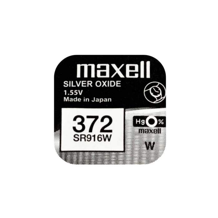 Maxell-SR916W-V372-1.55V-Watch-Battery-Silver-Oxide-10pcs/box-1