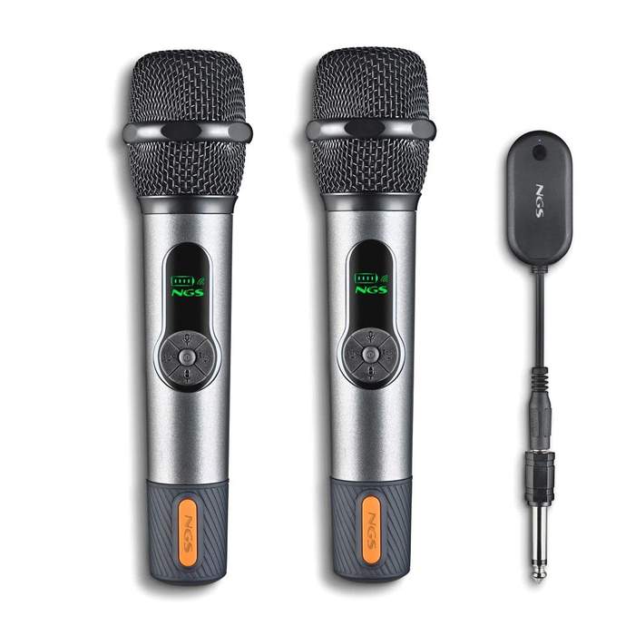 NGS-Singer-Star-Duo-2.4GHz-Wireless-Microphone-Set-6.3mm-Jack-2-Microphones+Receiver-1