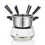 Fondue electrică 2L 1200W oțel inoxidabil, albă