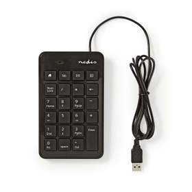 Tastatura numerica cu fir Nedis, USB, negru