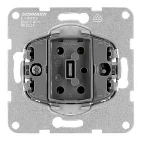 Insert intrerupator cu revenire Schrack Visio S 50, EV100119--, 1ND, cleme cu element elastic