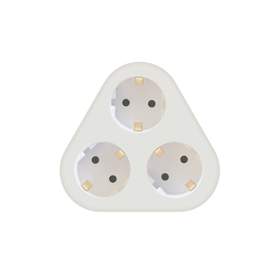 Stecher triplu cu contact protectie 3 x Schuko, MT-3WH Technik