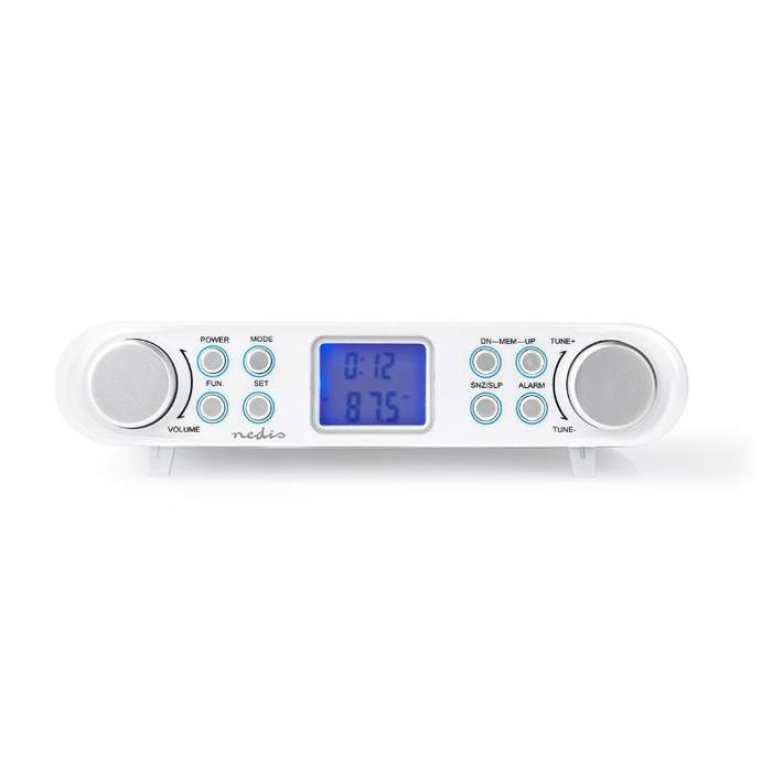 Nedis-kitchen-FM-radio-mountable-under-cabinet-30-preset-stations-white-1