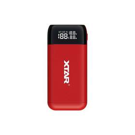 Incarcator acumulatori Li-ion 18650, 2 canale, functie powerbank, afisaj LCD, rosu, PB2S XTAR