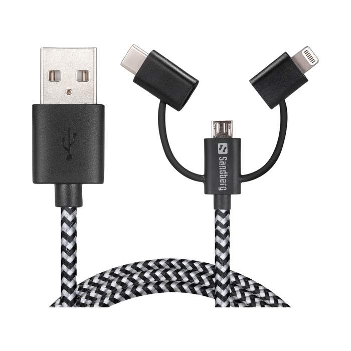 USB-2.0-A-Male--Lightning-Micro-USB-USB-C-Cable-Sandberg-441-01-1m-1
