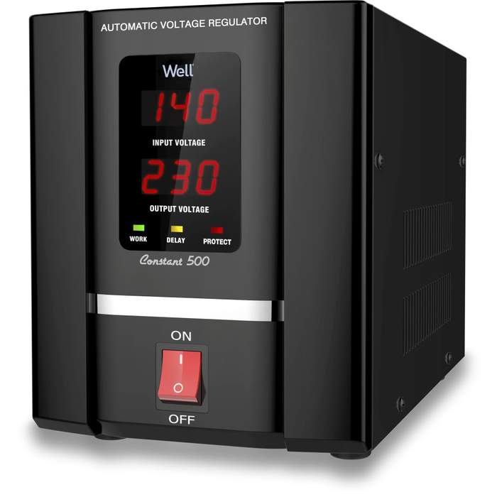 Automatic-Voltage-Stabilizer-with-Servo-Motor-500VA/300W-Black-Well-Refurbished-1