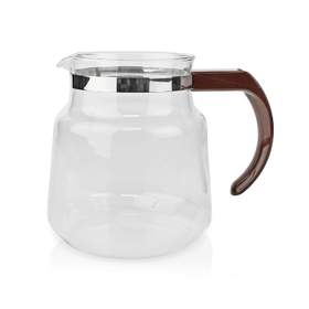 Cana pentru cafetiera Nedis, 1.2L, sticla, maro