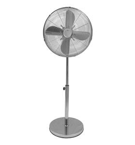 Ventilator cu picior 45cm, 50W, inaltime 1.5m, metal, Well Cool