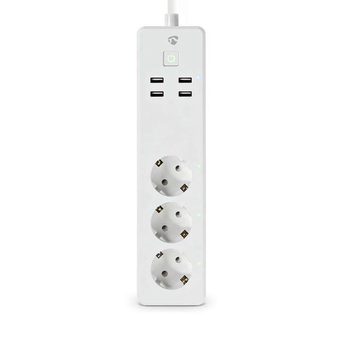 Nedis-Smart-WiFi-Extension-Cord-3-sockets-4x-USB-1.8m-16A-1
