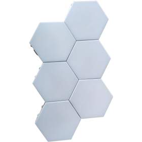 Corp LED hexagonal Well Crystal, magnetic, 4000K, lumina naturala/alb neutru, set 6 bucati, cu adaptor