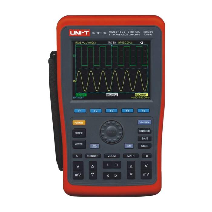Handheld-oscilloscope-2-channels-TFT-5.7"-100MHz-UNI-T-UTD1102C-1