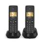 DECT-Gigaset-PURE-100-Duo-Cordless-Phone-2-Receivers-Black-1