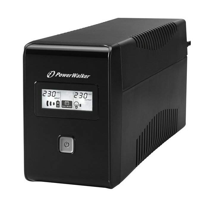 850VA/480W-Interactive-Line-UPS-2xShuko-12V/9Ah-Powerwalker-Battery-1