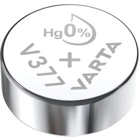Baterie pentru ceas,1.55V, 27mAh, oxid de argint, V377 / SR66 Varta, set 10 bucati