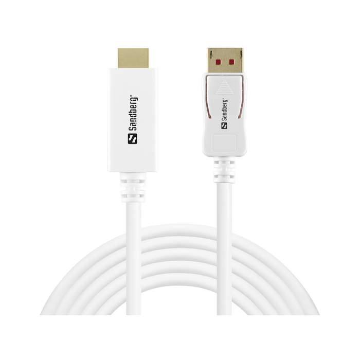 Sandberg-509-16-DisplayPort-1.4--HDMI-4K60Hz-Cable-2m-White-1