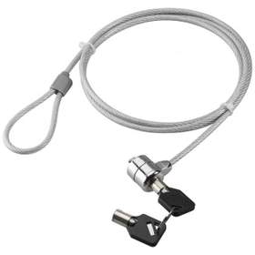 Cablu antifurt pentru laptopuri - cu cheie 1.5m