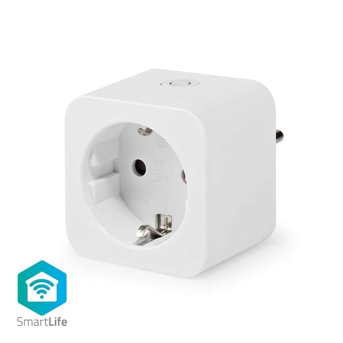 Nedis-Smart-WiFi-Socket-3680W-16A-Type-F-White-1