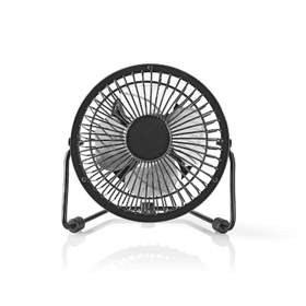 Ventilaor de masa, alimentare USB, 10cm, negru, Nedis