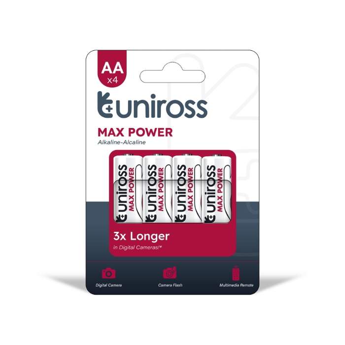 Uniross-Max-Power-R6-(AA)-Alkaline-Battery-4-pcs/blister-1
