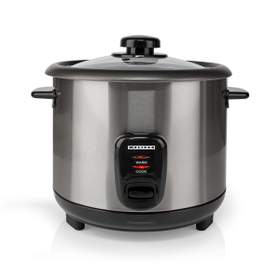 Aparat de gătit orez, 1,5 l, 500 W, înveliș antiaderent, bol detașabil, coș pentru gătit la abur, funcție de menținere la cald, oprire automată
