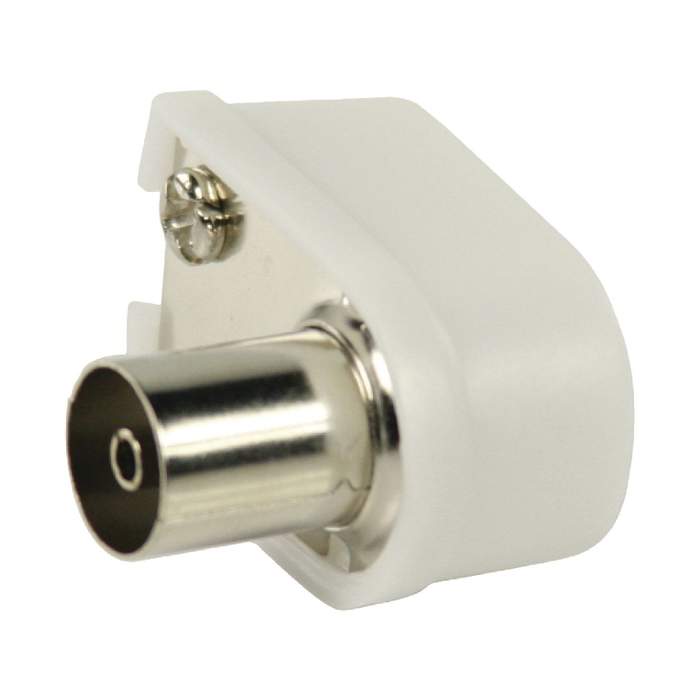 White-Coaxial-Connector-Angled-Mother-1