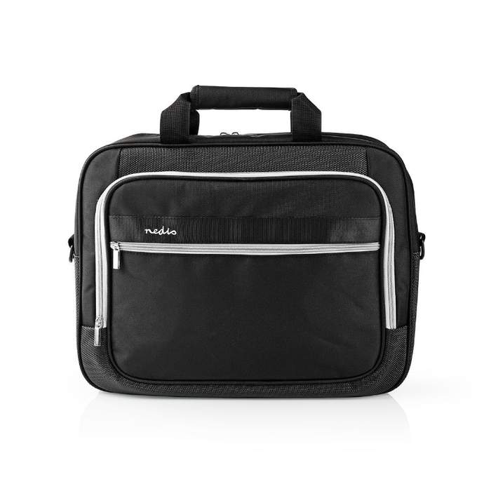 15"--16"-Nedis-Laptop-Bag-Shoulder-Strap-10-Storage-Pockets-Black-1