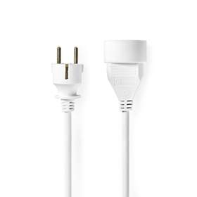 Cablu prelungitor Nedis 10m H05VV-F 3G1.5 IP20 alb
