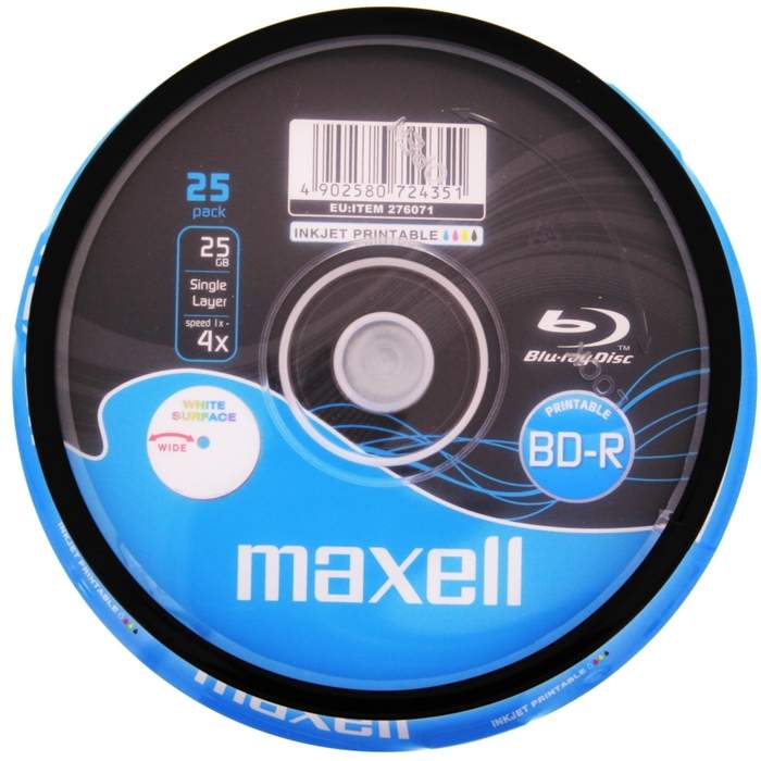 Printable-BD-R-25GB-4x-25-in-a-box-Maxell-4