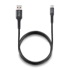 Cablu USB 2.0 A tata - USB-C, NGS KNOT-AC, 1m, 12W, negru