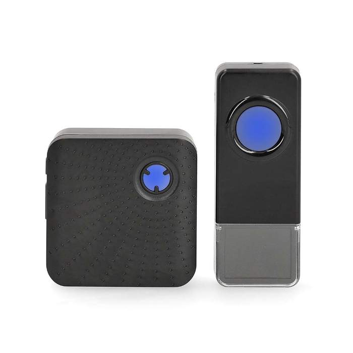 Nedis-Wireless-Doorbell-Volume-110dB-IP55-1-Receiver-Black-1
