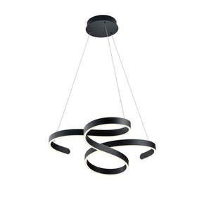 Lampa suspendata TRIO FRANCIS, 1x SMD, 48W, 5600lm, 3000K, negru, 371310142