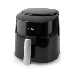 Friteuza cu aer cald Nedis, 4.2L, temporizator 240min, 6 programe presetate, negru