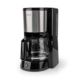 Cafetiera 12 portii, 1.5L, 1000W, functie de pastrare la cald, negru, Nedis