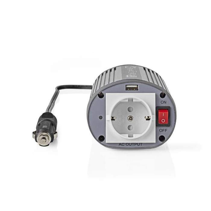 Modified-sine-wave-voltage-inverter-Nedis-24V-DC--230V-AC-150W-1x-Schuko-1x-USB-1