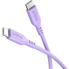 Cablu USB-C - USB-C, 1.5m, mov, Goobay