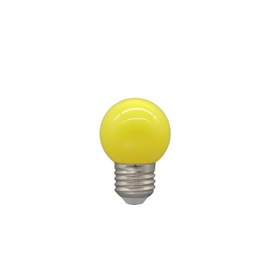 Set 10 becuri LED pentru ghirlanda luminoasa, G45, 3W, culoare galben, E27