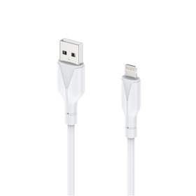 Cablu Choetech XAL-0003 pentru încărcare și transfer de date, USB, ALB