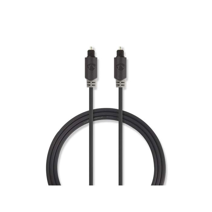 Optical-Audio-Cable-|-TosLink-Male-|-TosLink-Male-|-2.00-m-|-Round-|-PVC-|-Anthracite-|-Box-1