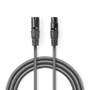 Nedis-Digital-DMX-Cable-XLR-3-pin-Male--XLR-3-Pin-Female-110-Ohm-0.5-m-Gray-1
