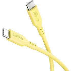 Cablu USB-C - USB-C, 1.5m, galben, Goobay