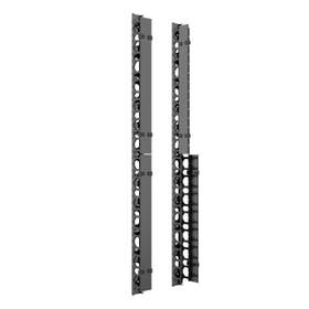 Ghidaj cablu vertical pentru rack 42U, 1 set (dreapta/stanga) negru Mirsan MR.ODK42UPK.01