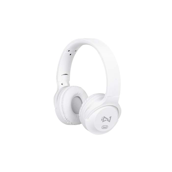 Wired-On-Ear-Headphones-Trevi-DJ-601-M-Microphone-White-1