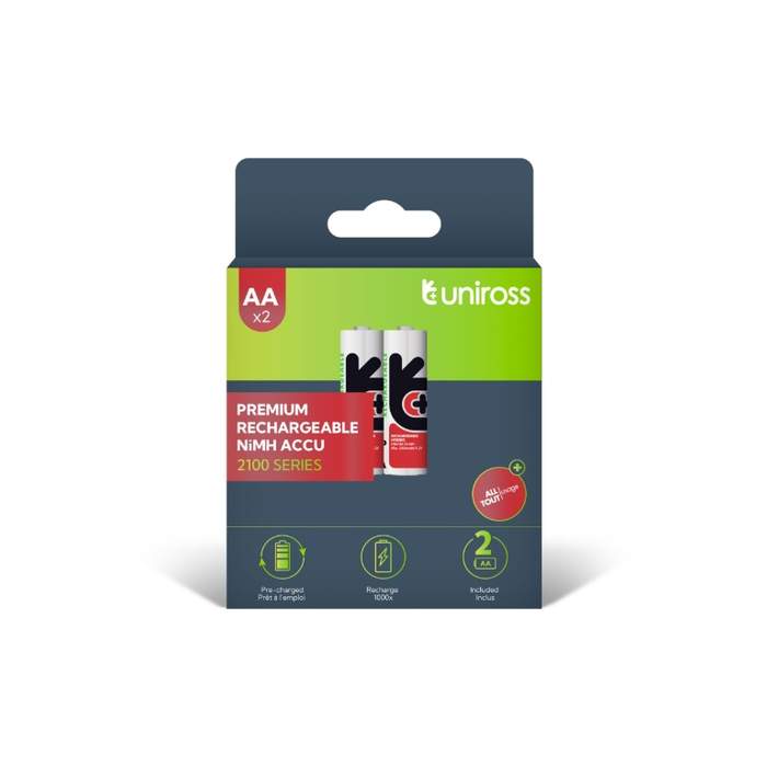 Uniross-R6-NiMH-Battery-(AA)-2100mAh-2-pcs/box-1